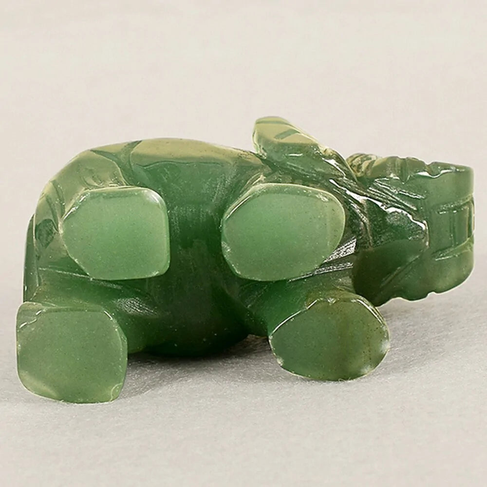 Elefant i grön jade
