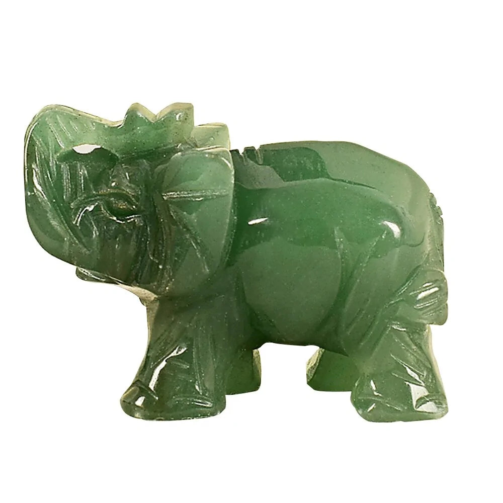 Elefant i grön jade