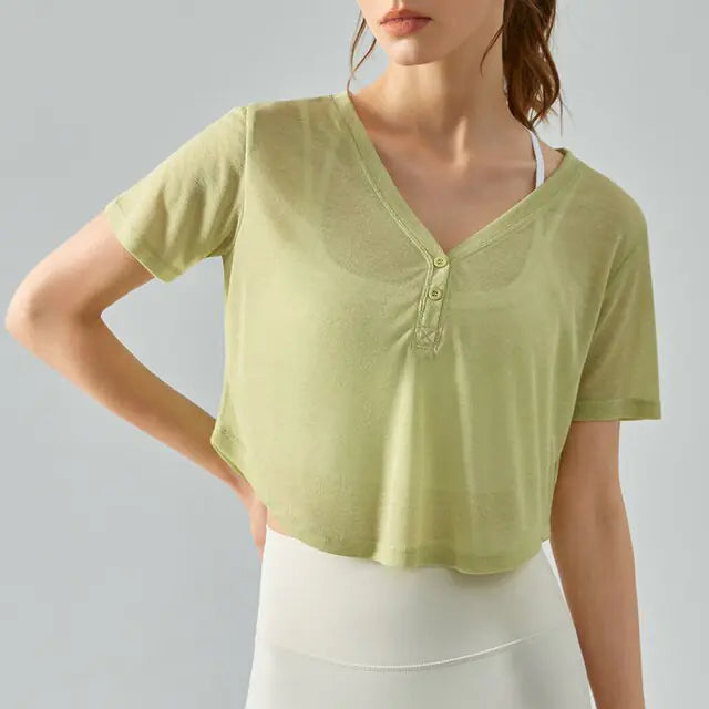 Yoga topp med lång eller kort ärm, 4 olika färger