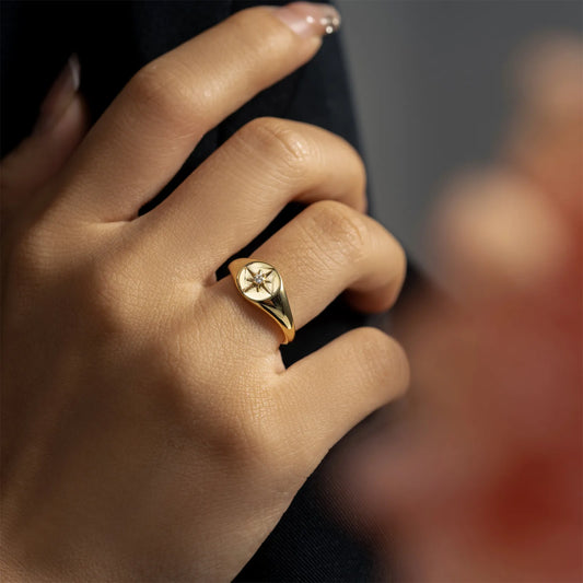 925 Sterling Silver Ring STAR